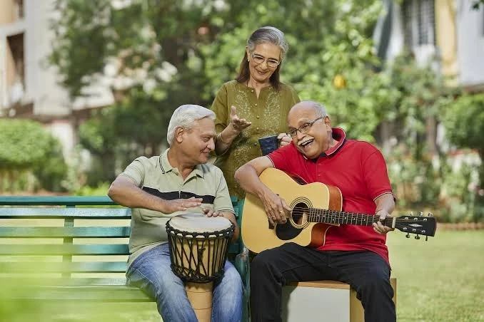 Athashri Senior Living Vibrant Senior Citizen Community, Music and Recreation in Township Gardens at Paranjape Forest Trails Bhugaon