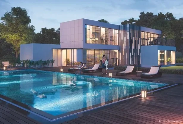 The Cove Duplex Villas at Paranjape Forest Trails - Premium Poolside Lifestyle View