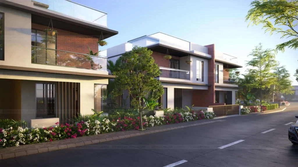 The Rivolo Heritage Luxury Villas at Paranjape Forest Trails Bhugaon Township - 3, 4, 5 BHK Bespoke Villas Exterior View West Pune